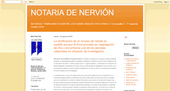 Desktop Screenshot of notariadesevillanervion.com