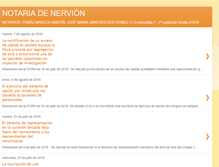 Tablet Screenshot of notariadesevillanervion.com